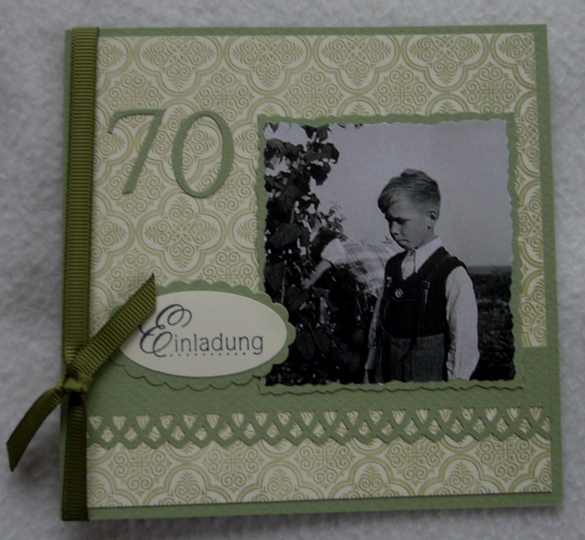Stempelfroschsblog: 70. Geburtstag - Einladungskarten