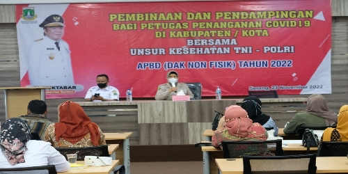 Tekan Penyebaran Covid-19, Biddokkes Polda Banten Sosialisasi Kepada Tenaga Kesahatan Provinsi Banten