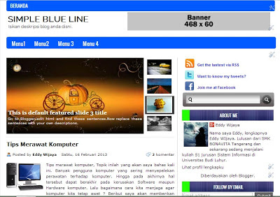 Template Blogger Keren dan Ringan Terbaru 2013