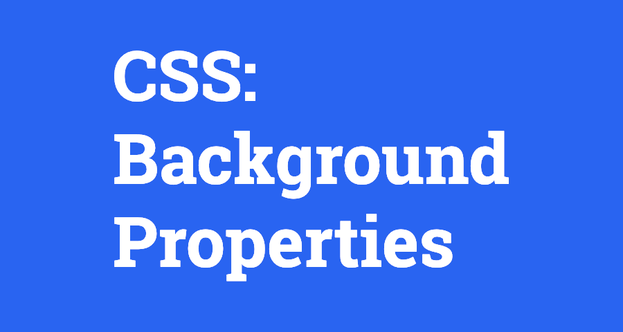 CSS Backgrounds