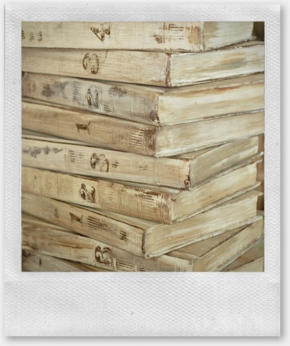 distressed numbered books