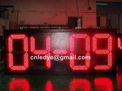 outdoor led timer, big led clock 