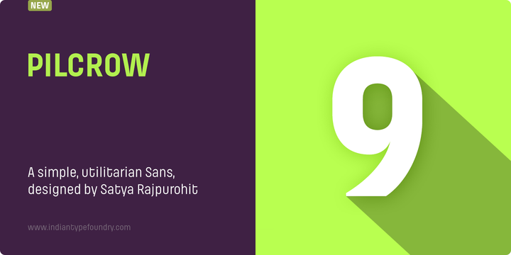 Save 50% Off Pilcrow a Latin-script sans serif family