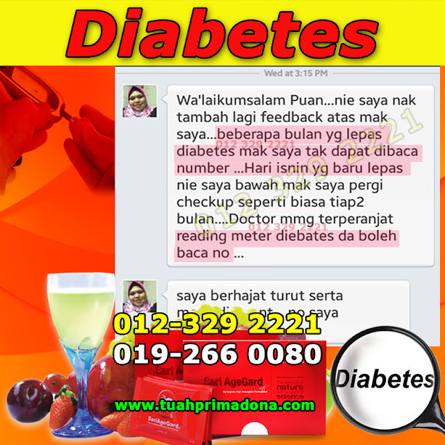 testimoni diabetes sari agegard