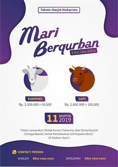 pamflet qurban idul adha 2019