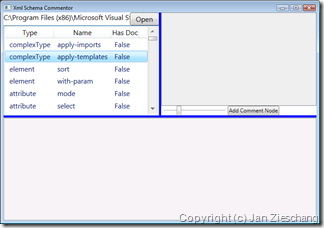 Mein Xml Schema Comment Tool