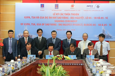PVN ký hợp đồng phát triển dự án Sao Vàng - Đại Nguyệt.