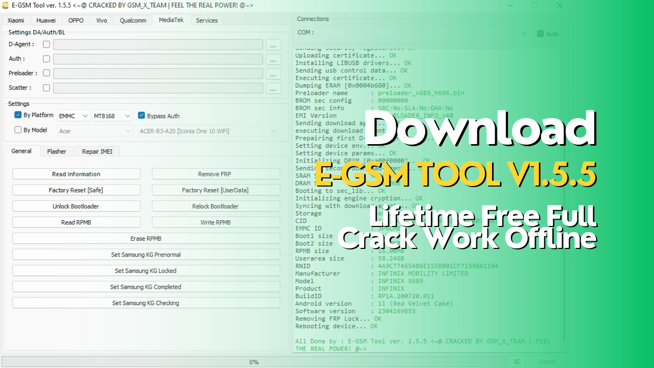 Download E-GSM Tool V1.5.5 Lifetime Full Free Crack Work Offline