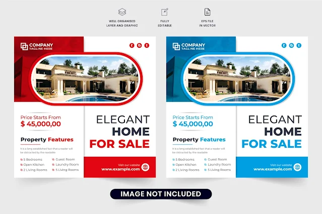 Real Estate Marketing Template Design Free Download