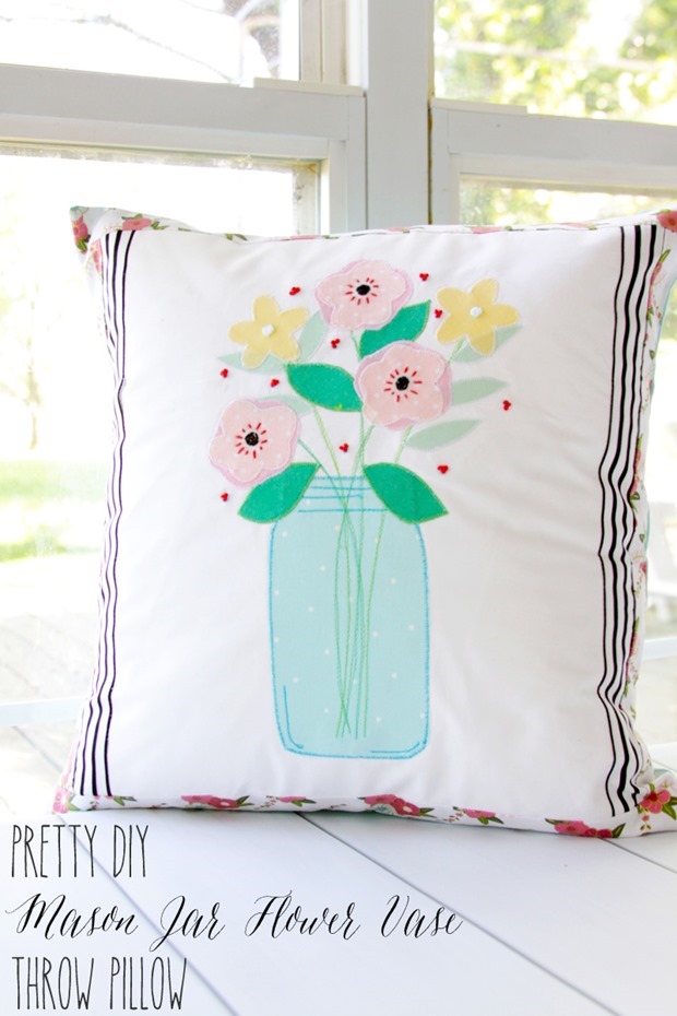 Pretty-DIY-Mason-Jar-Flower-Vase-Pillow