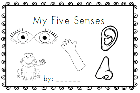 Five Senses Coloring Pages 1