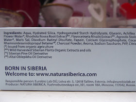prírodná sibírska bieliaca zubná pasta - čierna noc Natura Siberica zloženie