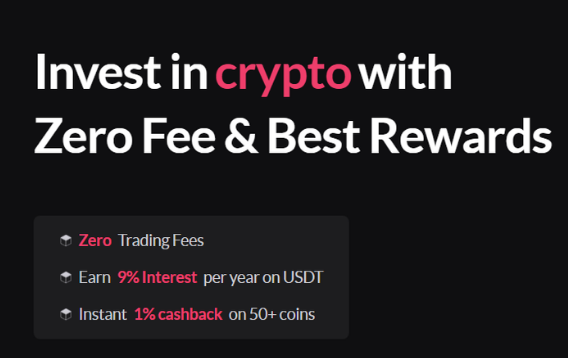 7️⃣ WeTrade Crypto Trading PER Referral ₹88/- // Invest in crypto with Zero Fee & Best Rewards