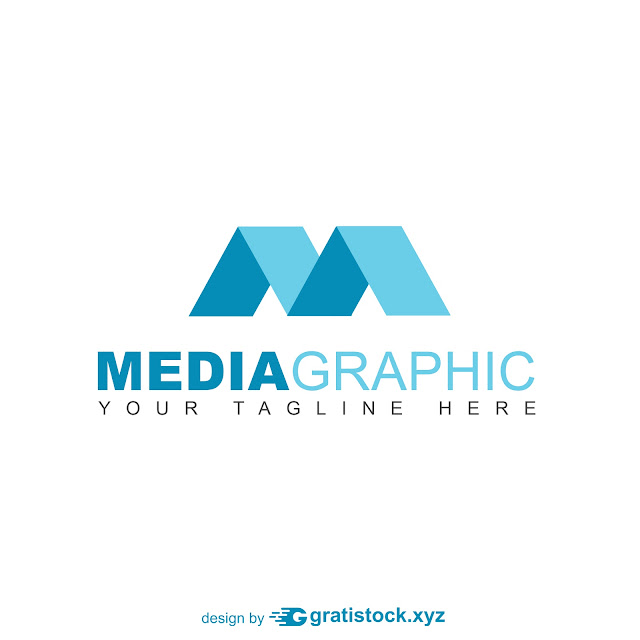 Free Download PSD Logos M Letter Media Graphic.