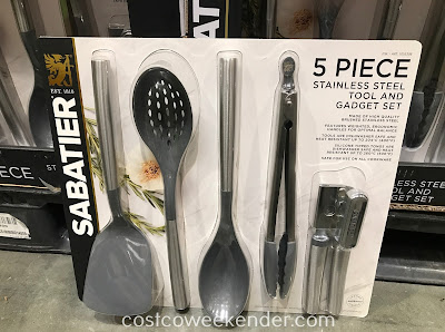 Make cooking easier with the Sabatier 5-piece Stainless Steel Kitchen Tool Set