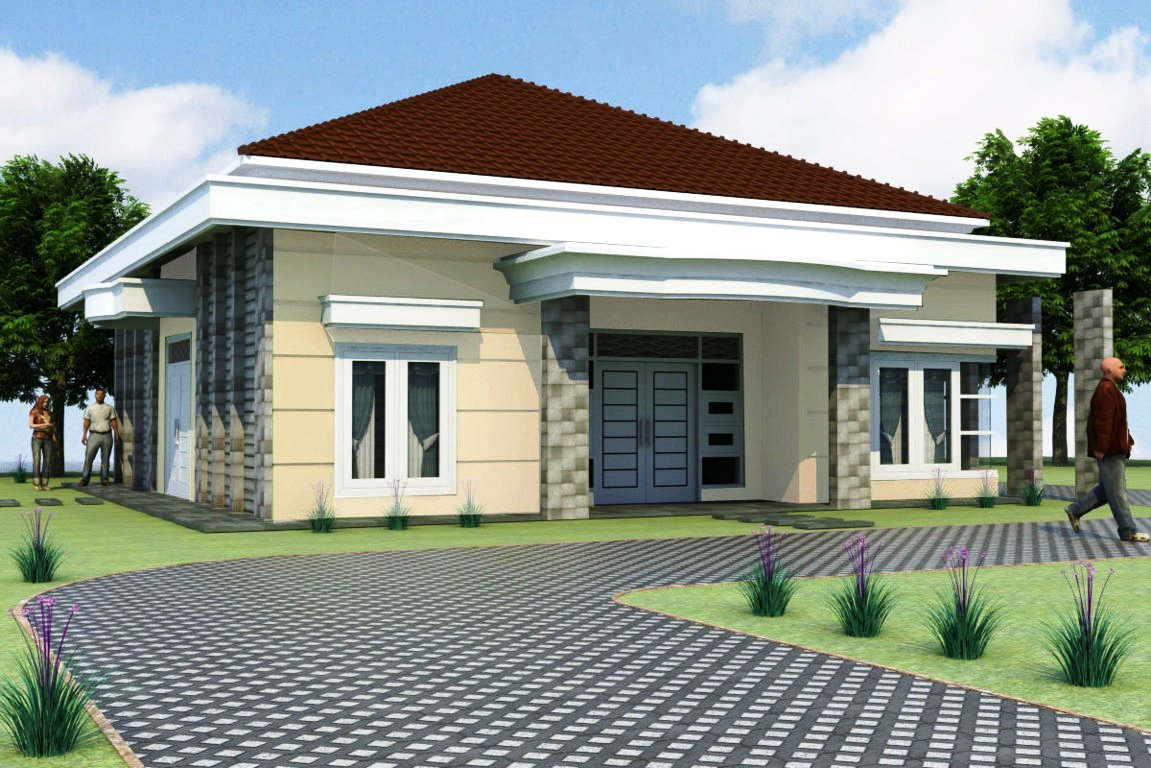 56 Desain Rumah Mewah 1 Lantai Lantai Modern Minimalis Terbaru