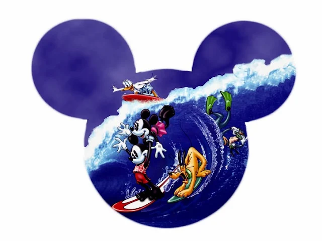 Cabezas de Mickey con personajes Disney.