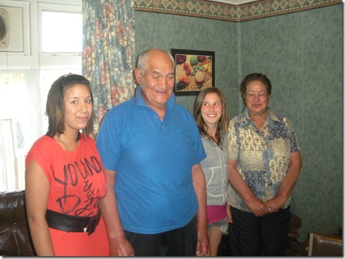 Tyler, Brother Kahukura, Maxine, and Nana