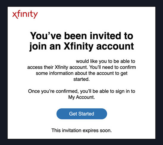 Link account on Xfinity