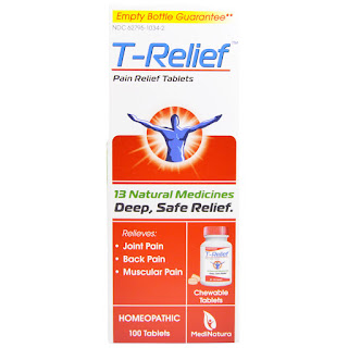 كبسولات لعلاج نفس الالام السابقه  MediNatura, T- Relief, Pain Relief Tablets, 100 Tablets