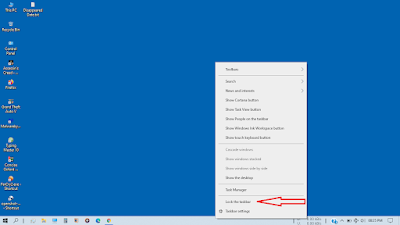 show the date on the system tray on windows 10