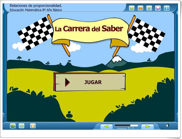 La Carrera del Saber: "Relaciones de proporcionalidad" (Juego de Matemáticas de Secundaria)