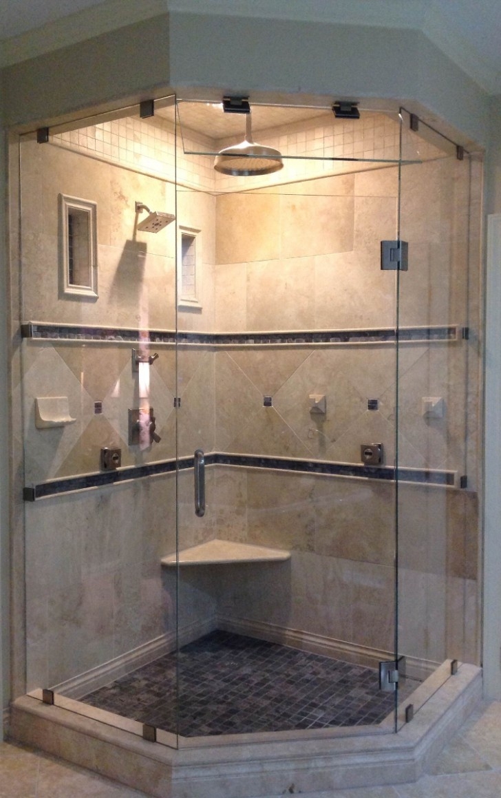 30 Breathtaking Corner Glass Shower Prefabricated Stalls ...