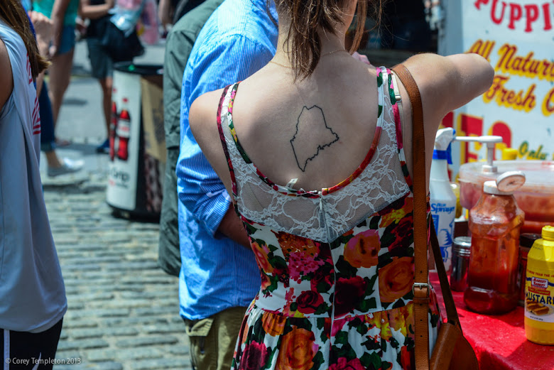 Portland, Maine Old Port Festival Maine Tattoo. Photo by Corey Templeton.