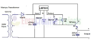 5v adjustable current power supply circuit diagram