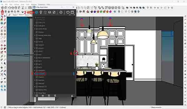 cara render sketchup di vray 5