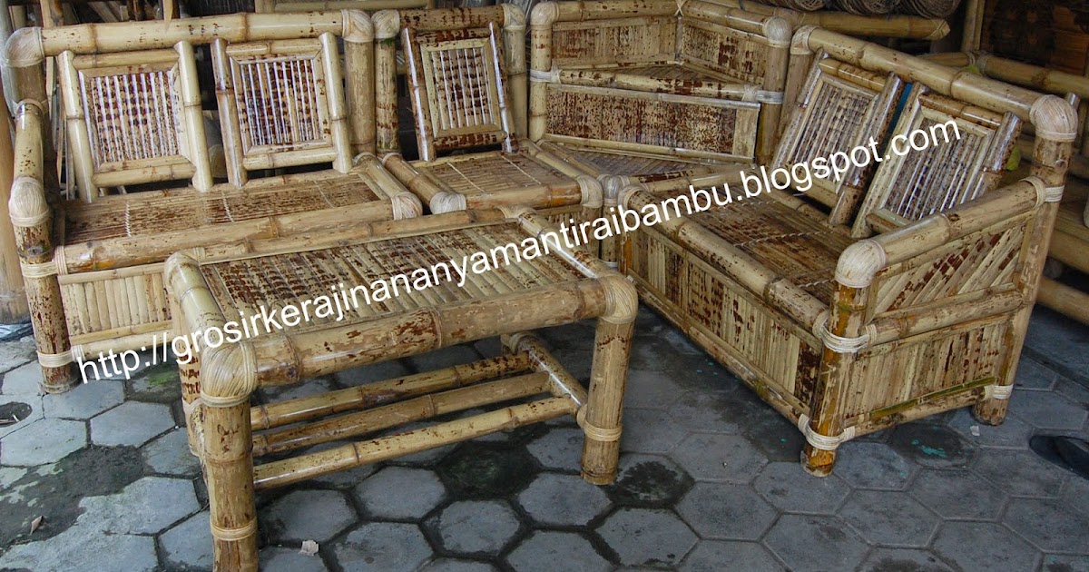 KURSI SUDUT KST Jual kerajinan  bambu kerajinan  bambu 