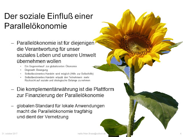 Die Sonnenblume als Symbol einer nachhaltigen Ökonomie