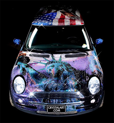 Carscoop MINI crystalcar15 I’ll Be Pimped… A MINI Cooper Adorned With a Million Swarovski Crystals!