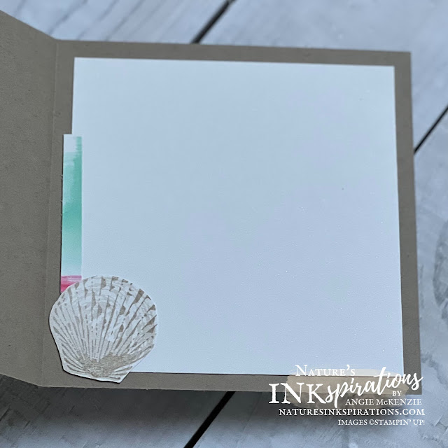 Season of Chic seascape card (inside) | Nature's INKspirations by Angie McKenzie