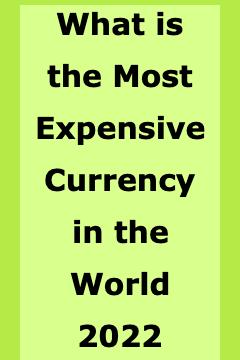 What is the Most Expensive Currency in the World 2022?
