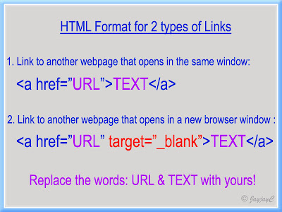 Illustration on 2 different types of links in HTML