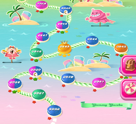 Candy Crush Saga level 3936-3950