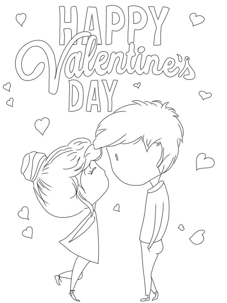 Chibi Happy Valentine's day drawing