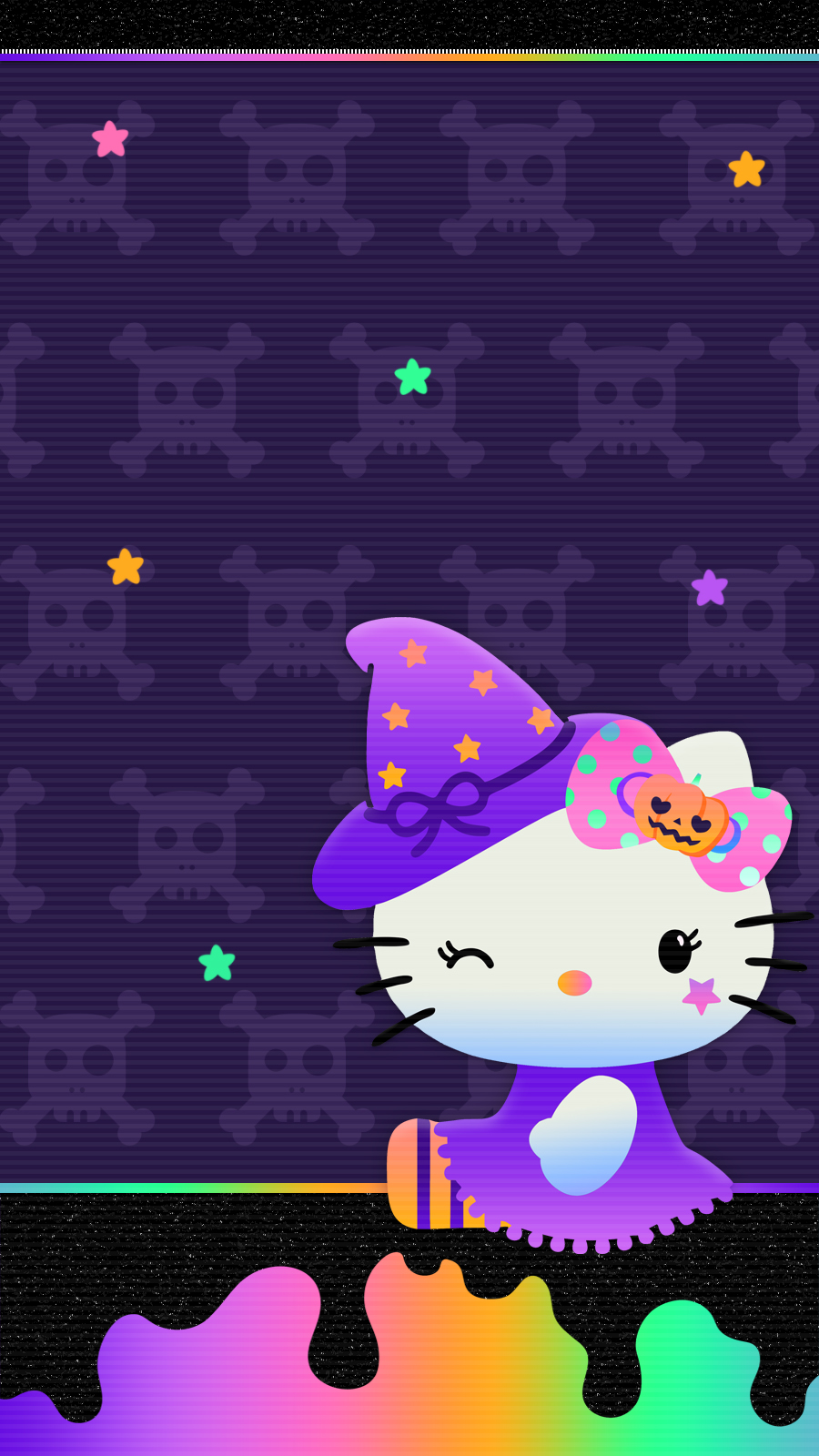 Cute Walls ♡: Hello kitty Halloween wallpaper set