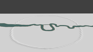 River valley, shaped
