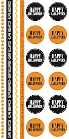 SRM Stickers Blog - Halloween Stenciled Bags by Juliana - #muslinbags #bags #cotton #halloween #stickers #punchedpieces