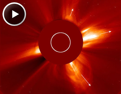 Pelicula Soho, triple eyeccion de masa coronal 03 de noviembre 2012