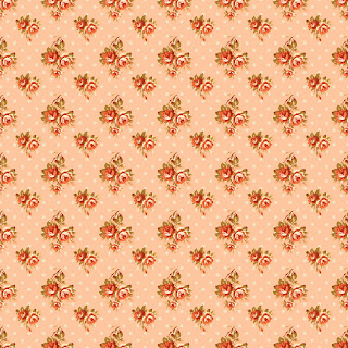 digital background peach rose polka dot design scrapbooking paper printable