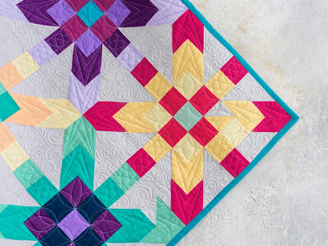 Iridescence quilt on the Midnight Quilt Show with Angela Walters for Craftsy/Bluprint