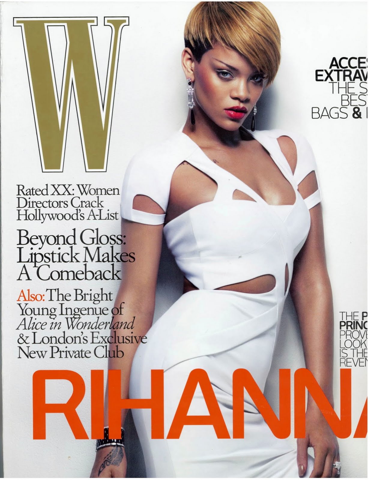 Rihanna looking Fabulous on the cover of W Magazine  February 2010