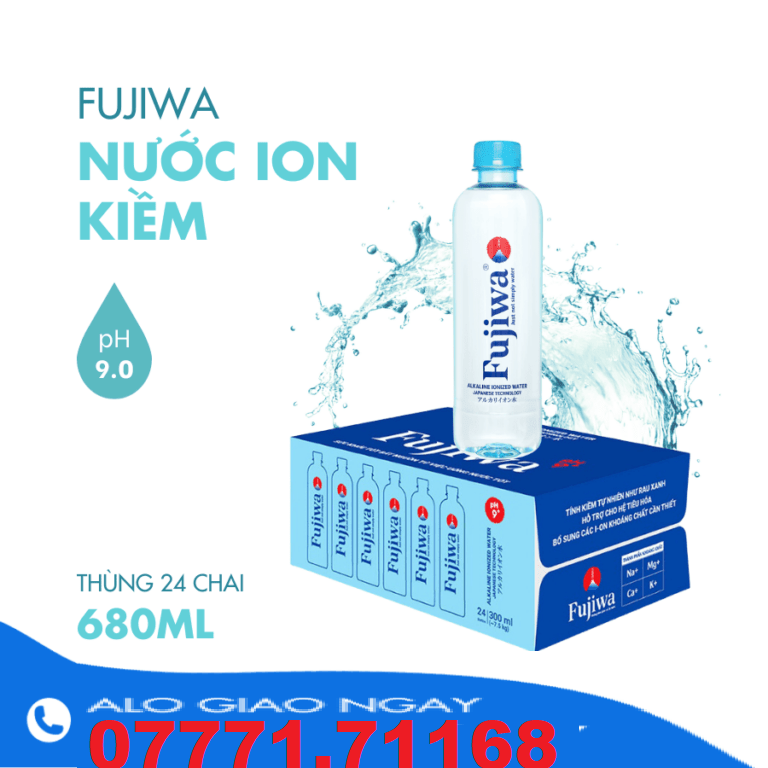 Nước kiềm đóng chai Fujiwa- Thùng 20 chai