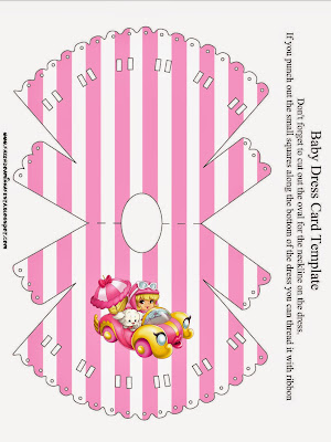 Free Printable Penelope Pitstop Baby. Nightgown Invitation.