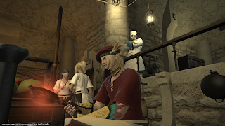 Culinarian doing crafting in Final Fantasy 14