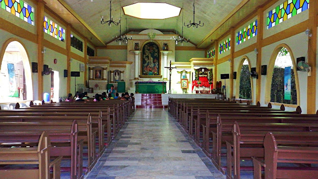 interior view of the Church of the Immaculate Conception in Motiong Samar