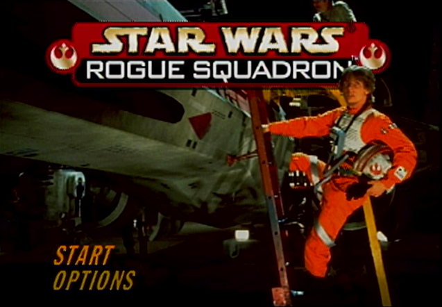 Star Wars: Rogue Squadron Start Screen Orange Flightsuit